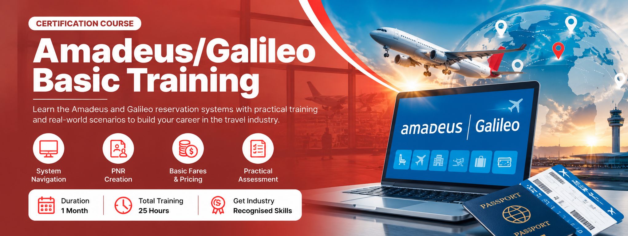 Amadeus/Galileo Basic Training Course Banner